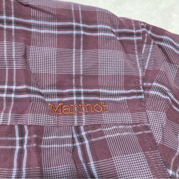 Marmot Eldridge Short-Sleeve Shirt in Whiskey Brown | UV Protection - Picture 14 of 16